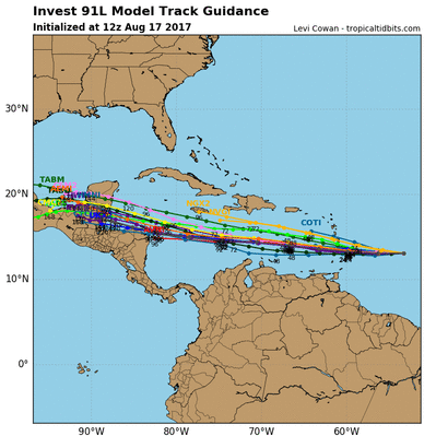 August 17 model guidance