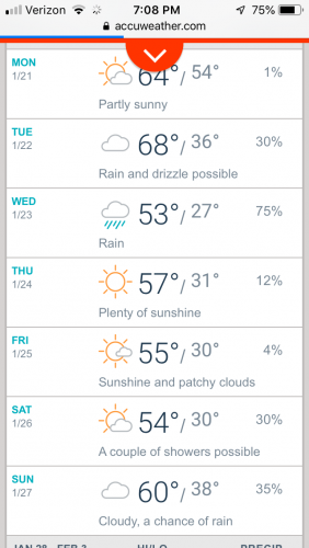 ACCUWEATHER NEXT WEEK