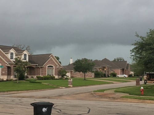 Initial wall cloud view.