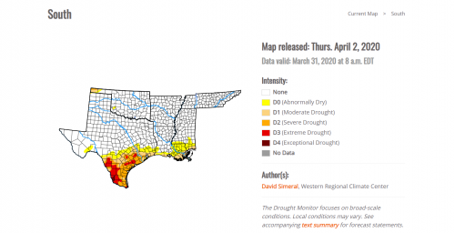 Texas Drought Monitor