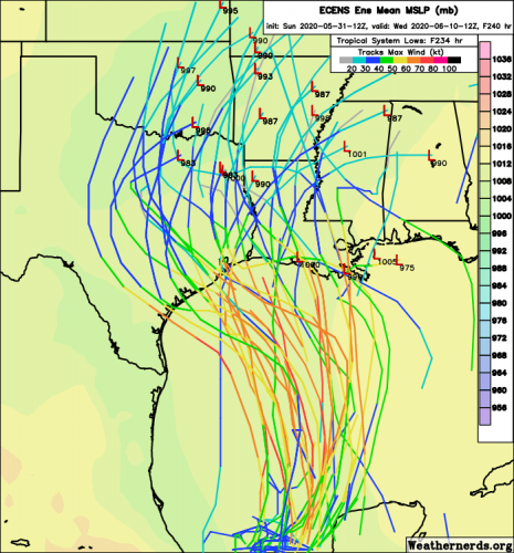 ecens_2020-05-31-12Z_234_38.389_256.133_19.889_276.8_MSLP_Surface_tracks_lows.png