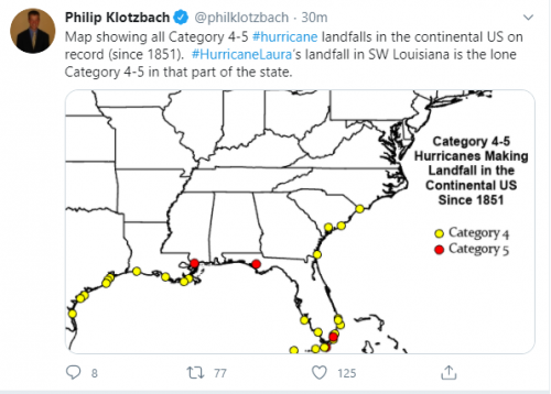 Map Showing all Catagory 4 and 5 Landfalls Since 1851.png