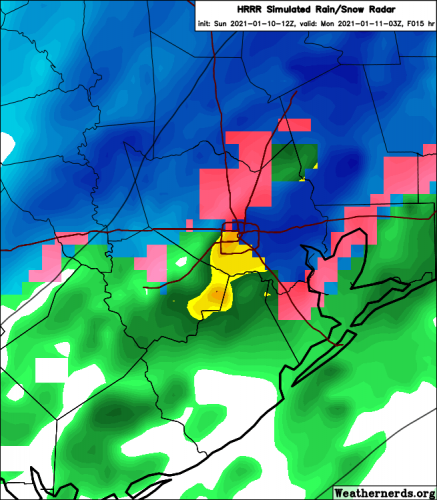 hrrr_2021-01-10-12Z_015_30.766_263.405_28.624_265.651_Rain-Snow_Radar_highways.png