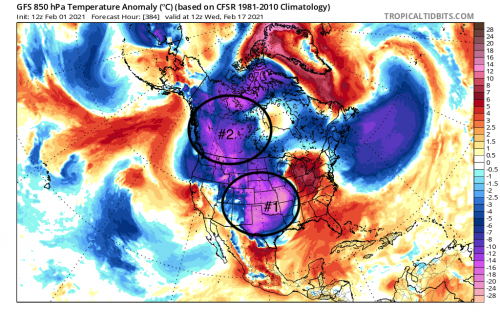 7. GFS 850mb TA 12z Feb 17