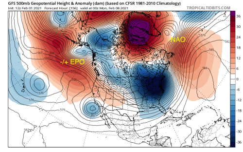 2. GFS 500mb 00z Feb 8