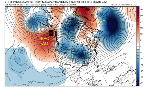 6. GFS 500mb 12z Feb 17