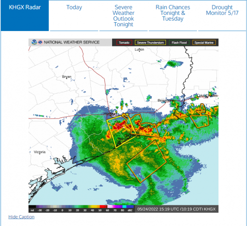 Showers and Thunderstorms coming off from the Gulf 05 24 22.png