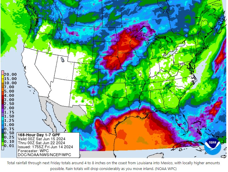 Rainfall Projected Next Week 06 14 24.jpg