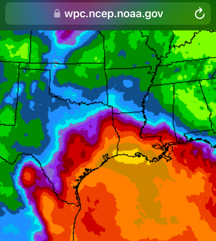 1pm CDT Update QPF